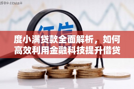 叶城度小满贷款全面解析，如何高效利用金融科技提升借贷体验
