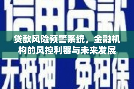 叶城贷款风险预警系统，金融机构的风控利器与未来发展