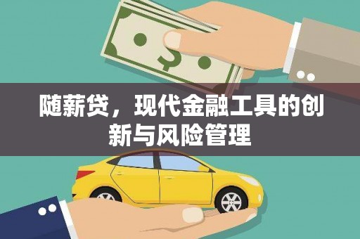 叶城随薪贷，现代金融工具的创新与风险管理