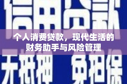 叶城个人消费贷款，现代生活的财务助手与风险管理