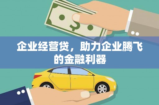 叶城企业经营贷，助力企业腾飞的金融利器