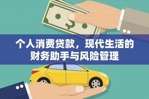 叶城个人消费贷款，现代生活的财务助手与风险管理