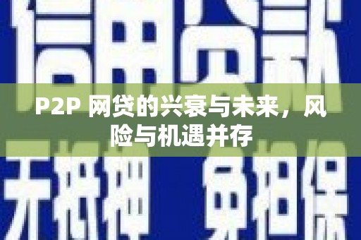叶城P2P 网贷的兴衰与未来，风险与机遇并存