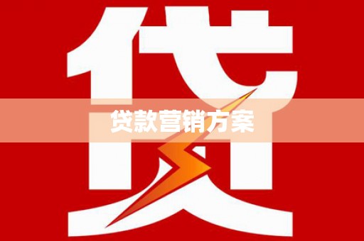 叶城贷款营销方案