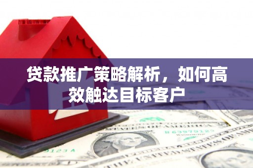叶城贷款推广策略解析，如何高效触达目标客户
