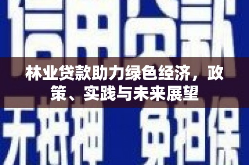 叶城林业贷款助力绿色经济，政策、实践与未来展望