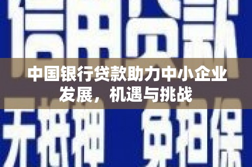 叶城中国银行贷款助力中小企业发展，机遇与挑战