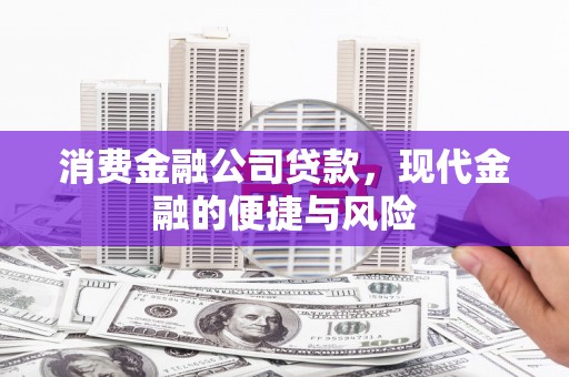 叶城消费金融公司贷款，现代金融的便捷与风险