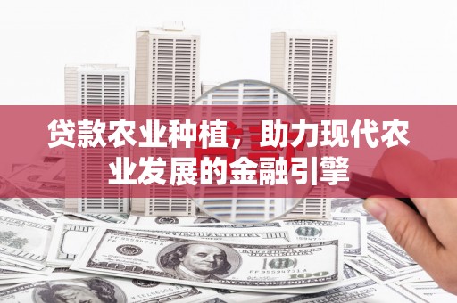 叶城贷款农业种植，助力现代农业发展的金融引擎