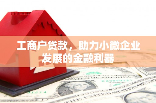 叶城工商户贷款，助力小微企业发展的金融利器