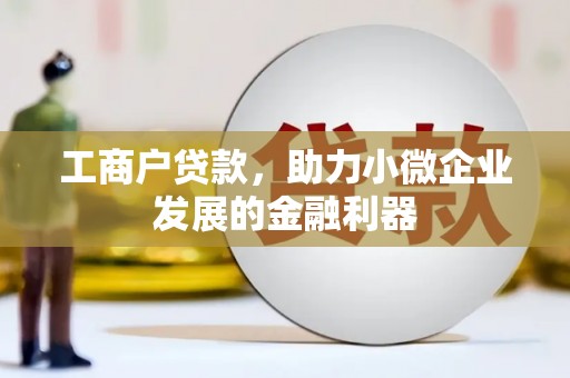 叶城工商户贷款，助力小微企业发展的金融利器