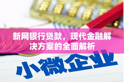 叶城新网银行贷款，现代金融解决方案的全面解析