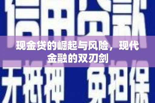 叶城现金贷的崛起与风险，现代金融的双刃剑