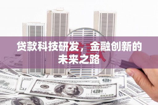 叶城贷款科技研发，金融创新的未来之路