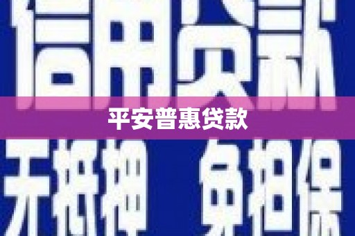 叶城平安普惠贷款