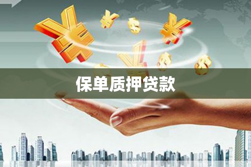 叶城保单质押贷款