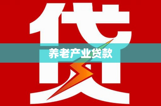 叶城养老产业贷款