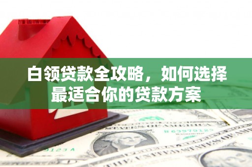 叶城白领贷款全攻略，如何选择最适合你的贷款方案